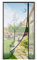 Fliegengitter Balkontür 110x220cm, Rechten &Linken Öffnungs Fliegengitter Tür Magnet,Vorder- und Rückseite sind universal Insektenschutz Balkontür,Kein Bohren,Elch-Motiv+Schwarzer Rand