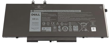 Dell Battery, 68WHR, 4 Cell, Lithium Ion, 0X77XY (Lithium Ion)