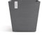 Ecopots Blumentopf Rotterdam Grau - 20 x 20 cm quadratisch klein - Pflanzentopf aus Recycling Kunststoff - Übertopf modern für Indoor und Outdoor