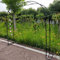 1,2 M 1,4 M 1,8 M 2,0 M 2,4 M 3,0 M 3,5 M Grande Arche De Jardin En Métal, Support Pour Plantes Grimpantes, Tuyau Galvanisé De 19 Mm, Arceau À Rosiers, Largeur Côté: 25cm ( Size : 2.0mx2.3m/6.5ftx7.5f
