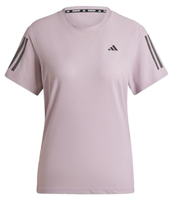 adidas Women's Own The Run Base Tee, Preloved Fig, M
