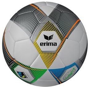 Erima Unisex-Erwachsene Hybrid Eco Fußball (7192317), Silber/Navy, 5