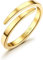 Diamday 14K Gold Offener Finger Ring für Damen Herren - Verstellbar Daumen Midi Eternity Band Stapelbar Dünner Goldring Gefüllt Knuckle Mode Schmuck Geschenke 52