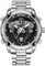 rorios Digital Analog Quarz Uhren für Herren 50M wasserdichte Armbanduhr Männer Stoppuhr Multifunktional Edelstahl Uhr Casual Herrenuhren Militär Elektronische Uhr Silber A