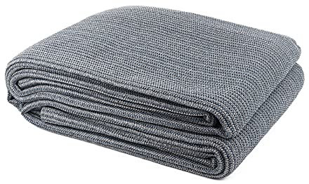 wamovo Vorzeltteppich 250-300x400-600cm atmungsaktiver Campingteppich Zeltteppich Outdoor Teppich grau (250x400cm)