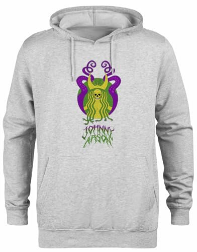 Mythische Unterirdische Schädelböcke Grauer Kapuzenpullover Unisex Hoodie