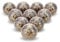FURNISHFUL FINESSE Dorée Gris Boutons de Porte D'armoire Boutons de Tiroir en Céramique Commode Pour Tiroir Cuisine et Meubles Placard et Poignées en - Lot de 20