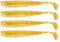 Zanderbait 16cm Goldglitter, Angelköder, Kunstköder, Zanderbait, Zanderköder, Softbait, Gummifisch, Gummiköder, Lieferumfang 4 Stück.