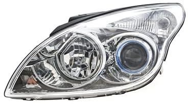 EDA PREMIUM auto Scheinwerfer, Frontscheinwerfer Links 921012L020 passend für HYUNDAI I-30 2007-2010 ohne Stellmotor für LWR, Chrom, H1/H7, ECE