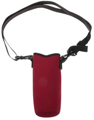 CRILSTYLEO Pochette De Bouteille Eau Néoprène avec Bandoulière Étui Protecteur pour Bouteille Sportive Accessoire De Voyage Léger Et Pratique