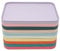 MINRS 20 bandejas rectangulares para servir comida rápida, 31 x 22 cm, multiusos, de plástico, reutilizables, para restaurante, cafetería, cocina (10 colores)