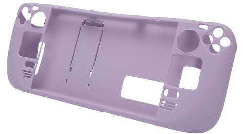 Protective Case for Steam Deck, Colorful Full Cover Gaming Protective Case with Stand for Steam Deck Game Handhelds,PC Material, Gaming Handheld Case Accessory (Purple)