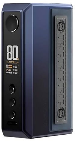 VOOPOO Drag 5 Box Mod - [Requires 2 x 18650 Battery - Sold Separately] 177w Output, MTL and DTL Vaping, Multiple Modes, Threaded 510 Connection, Type-C Fast Charging, No Nicotine (Gradient Blue)