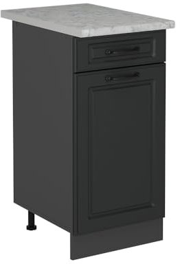Vicco Mueble bajo de Cocina R-Line, Antracita casa de Campo, 40 cm ET Mármol