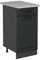 Vicco Mueble bajo de Cocina R-Line, Antracita casa de Campo, 40 cm ET Mármol