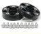 XUBOR Autoraddichtung, 2 STK. SPURVERBREITERUNGEN + 10 Schrauben, for 20-50 mm, geschmiedete Aluminiumlegierung 6061-T6 PCD 5x100 57,1 mm Radadapter Spurverbreiterungen Spurverbreiterung(Black 40mm)