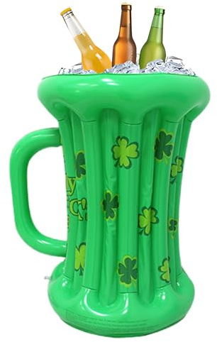 Zasdvn hinchable para bebidas | jarra de cerveza hinchable para Oktoberfest – Contenedores grandes portátiles de PVC para barbacoas, fiestas en la playa y decoración de fiestas