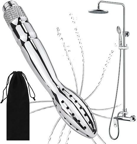 Analdusche für Analverkehr, Analdusche Für Frau Herr, Aluminium Porös Duschsystem für Intimreinigung, Wochenbett Einlauf Klistier, Anal Dusche Einlaufgerät Darmreinigung