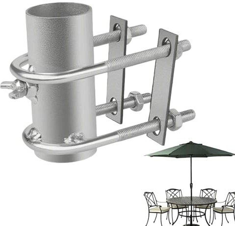 Terrassenschirm-Klemme, Terrasse, Balkon, Regenschirmständer, Clip, Halterung für Pool, Grill, Balkon, Angeln, Rasen, Camping