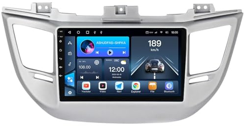 Android 15 Radio para Hyundai Tucson 2014-2018 con Wireless Carplay y Android Auto, Pantalla Táctil Incell 9 Pulgadas con GPS WiFi Bluetooth FM RDS Cámara Trasera(A,8-Core(2G+32G))