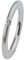 Ernstes Design Vorsteckring, Beisteckring, ED vita Ring,m. Zirkonia, schmaler Ring aus Edelstahl 2 mm R268 (60 (19.1))