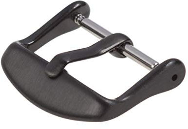 Archer Watch Straps - Uhrenarmband-Schnallen aus Edelstahl (Schwarz Gebürstet, 24mm)