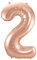 Folat 8714572631327 Folienballon, Rosegold, 2