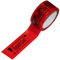 Systafex Klebeband Paketklebeband Vorsicht Glas 48mm x 66m Warn Packband rot Paketband