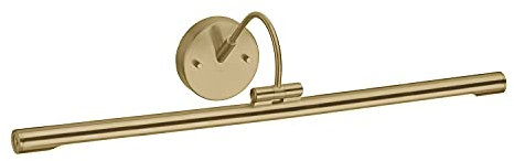 Licht-Erlebnisse Premium LED Bilderleuchte in Messing 67cm lang verstellbar Jugendstil Premium Bilderlampe Wandleuchte
