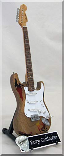 RORY GALLAGHER Miniatur Gitarre mit Plektrum