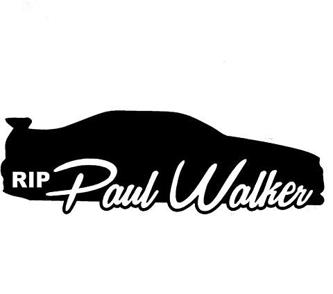 SUIFENG Autoaufkleber 15Cmx4.8Cm Rip Paul Walker Skyline Silhouette Schnelle Wütende Drift Memory Auto Aufkleber Motorrad Dekorieren Aufkleber