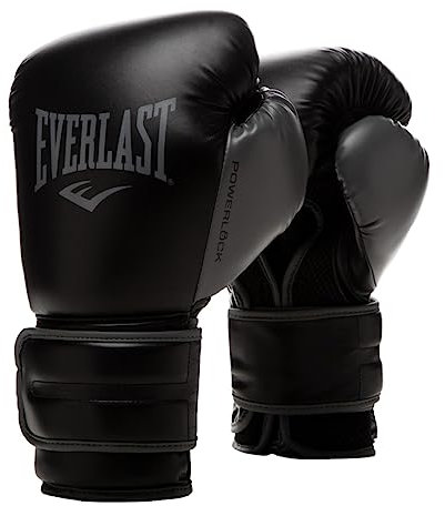 Everlast Unisex – Erwachsene Powerlock 2R Glove Handschuhe, Schwarz, 10oz
