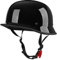 LHBM Classic Casco da Moto Jet Portatile, Mezzi Caschi Retrò Scodella, DOT/ECE Certificazione, per Ciclomotore Bobber Crash Chopper di Sicurezza B, 56-62CM