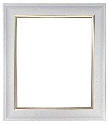 FRAMES BY POST Cadre photo Scandi blanc moucheté 60 x 80 cm en plastique et verre