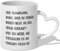 22Feels Beste Schwägerin Geschenk Hochzeit Idee Tasse mit für Schwester des Bräutigams der Braut Ehefrau des Bruder (Herzhenkel Weiss)