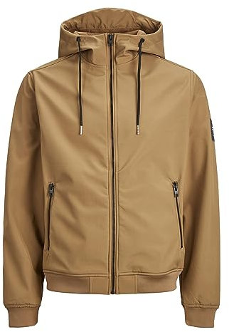 JACK & JONES Jjebasic Softshell Hood Noos Veste, Loutre (Otter), M Homme