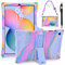 KATUMO Silicone Case for Samsung Galaxy Tab S6 Lite 10.4 inch 2024 2022 2020 Tablet (SM-P620N / P625N / P610/P613/P615/P619) Soft Rubber Cover with Stylus Pen Shoulder Strap S6 Lite Case Kids
