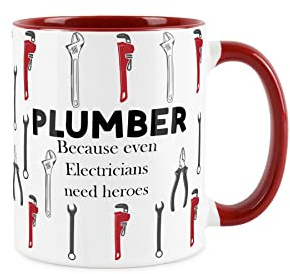 Plumber Mug Fun Trades Gift - White Coffee/Tea Present