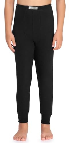 Ladeheid Thermounterhose Kinder Termo warm und bequem Lange Unterhosen Jungen aus Baumwolle Knöchellänge für Winter und kalte Tage Alltag Schule Outdoor LA40-248