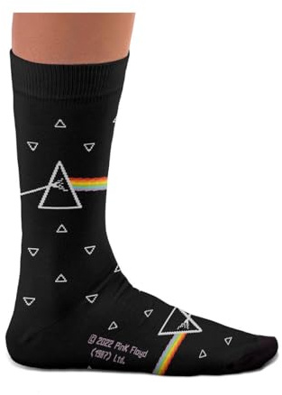 Pink Floyd Socken – Dark Side, Division Bell, Animals, Wish You Were Here – Geschenke für Musikliebhaber, Baumwollsocken, 2 Größen, 36-40 und 41-46