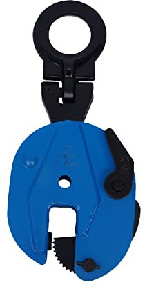 LUNICASHA Hebeklemme, 2T Blechgreifer, Vertikale Plattenklemme, Klemmezum Zum Anheben und Transportieren, Blechklemme Blau, 2T Tragkraft Hebeklemme