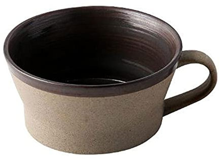 GRFIT Smart Mug Porcelain Large Coffee Mug with Handle 15.2 Ounces Big Tea Cup Retro Spiral Design Wide Mug for Cappuccino, Latte Coffee, Soup, Tea, Cereal, Ice Cream Milk Tea Cup (Color : B)