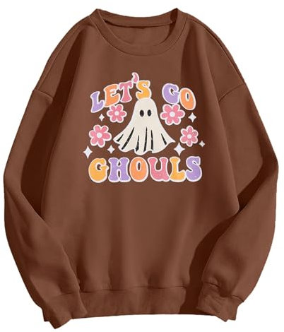 Tasche Damen Longsweatjacke für Damen Teenager Mädchen Kleidung Tumblr Damen Sweatshirt Herbst Weihnachten Print Pullover Rundhals Langarm Shirt Top Ledermantel Herren Damen Bekleidung S Frauen
