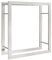 vidaXL Brennholzregal, Kaminholzregal mit viel Stauraum, Kaminholzständer Feuerfest Korrosionsbeständig, Kaminholzhalter Stapelhilfe Feuerholzregal, 80x28x86cm Edelstahl