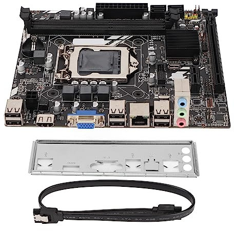 LJCM Carte mère 1151 - Carte réseau 100 m - Processeur 1155 broches - Carte mère Ddr3 - Mémoire pour Quad Core I3 I5 I7