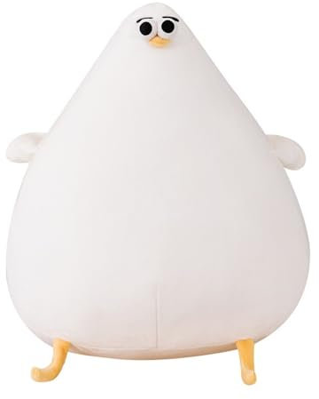 TOPLITHE Niedliches Hühner Kuscheltiere, Lustige Mollige Möwen Kuscheltiere Kissenpuppe Cartoon Plüsch Spielzeug Geschenke for Kinder Erwachsene Freundin(26CM/10IN)