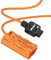 Hanzete DT-NPF D-Tap to NPF Dummy Battery Braided Cable DC Coupler Accessory for Monitors/LED Video Light/Microphone/Wireless Transmitter Receiver
