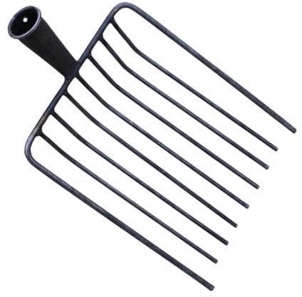 Folpus Outil de Fourche remplacer Les Accessoires de Ferme en Chef Polyvalent, 9 Dents