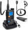 Quansheng UV5R Plus VHF UHF portátil Walkie Talkie FM NOAA Radio bidireccional para Estudio/al Aire Libre/Coche (con Auricular en Forma de G)