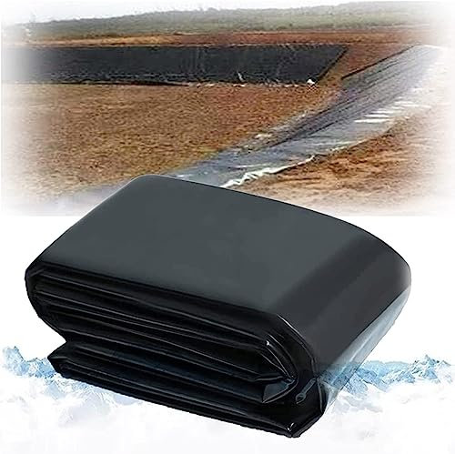 Pond Liner Flexible Butyl Rubber Pond Liner 3M x 3M 4M x 3M 5M x 5M 6M x 5M Impermeable Aquatic Underlay for Garden Ponds Fish Pools Fountains and Streams Outdoor Landscaping Film